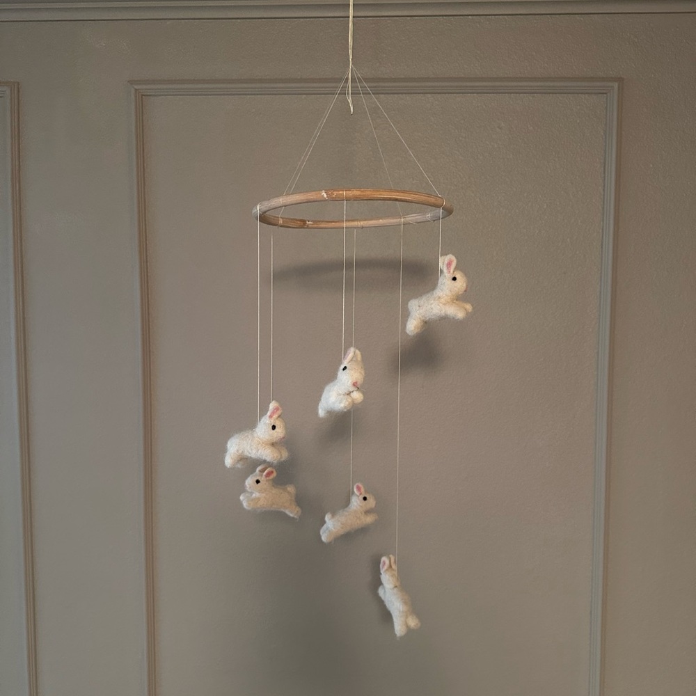 Restoration hardware baby and child felt bunny mobile - Picture 4 of 4